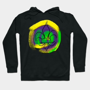 Mardi Gras Fleur de Lis Hoodie